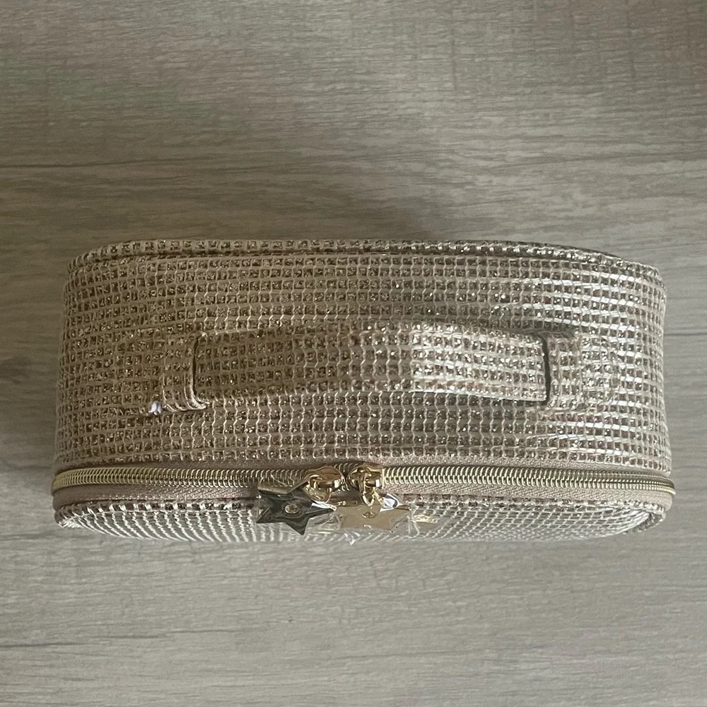 Authentic Dior Gold Woven Cosmetic Case. New. Comes With Box. - Picture 5 of 10